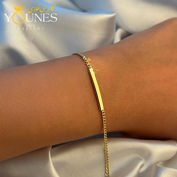 دستبند طلا کارتیر نوزاد مینیمال